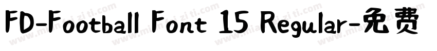 FD-Football Font 15 Regular字体转换